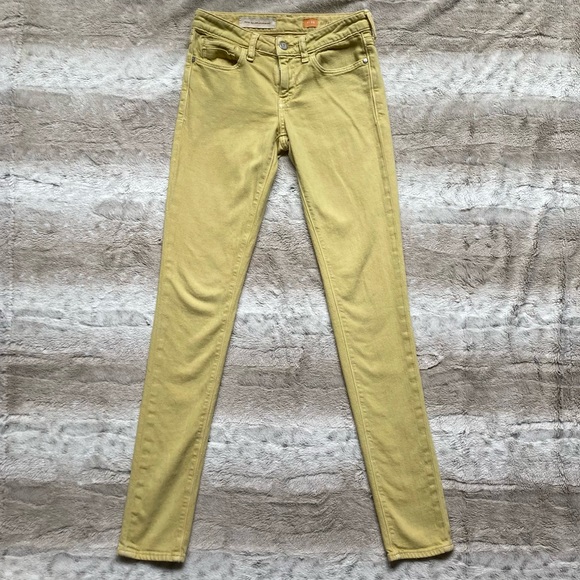 Anthropologie Pilcro and the Letterpress chartreuse skinny jeans - Picture 2 of 9